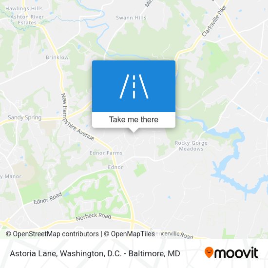 Mapa de Astoria Lane