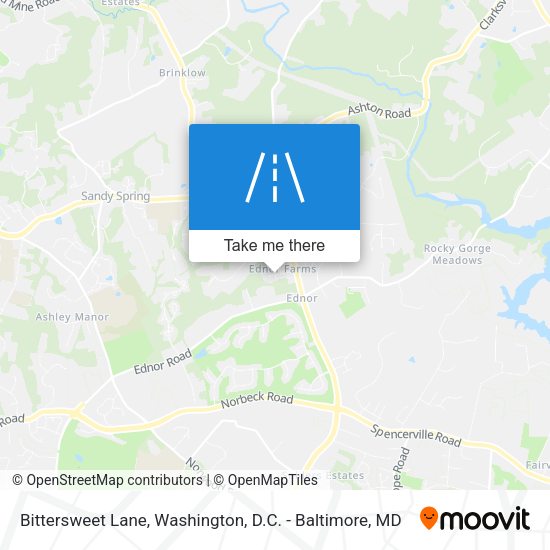 Mapa de Bittersweet Lane