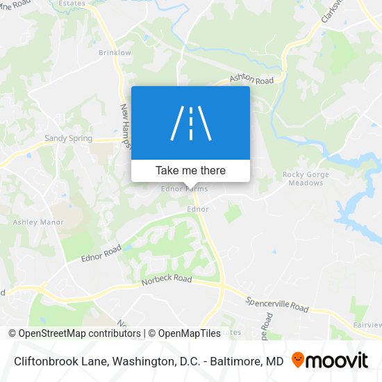 Cliftonbrook Lane map