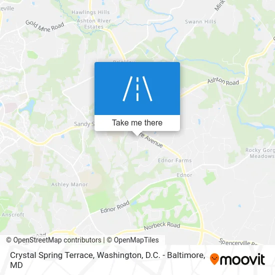 Crystal Spring Terrace map