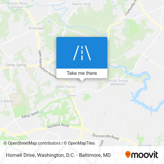 Hornell Drive map