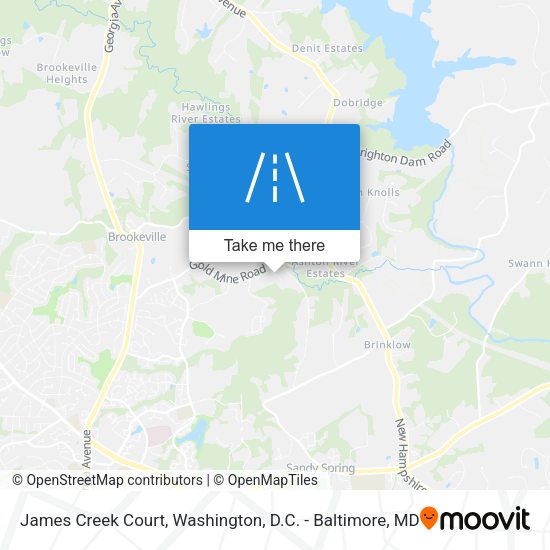 Mapa de James Creek Court
