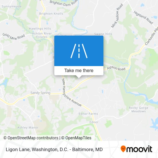 Ligon Lane map