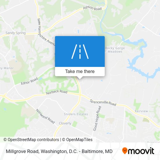 Millgrove Road map