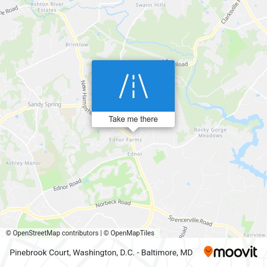 Pinebrook Court map