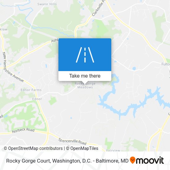 Rocky Gorge Court map