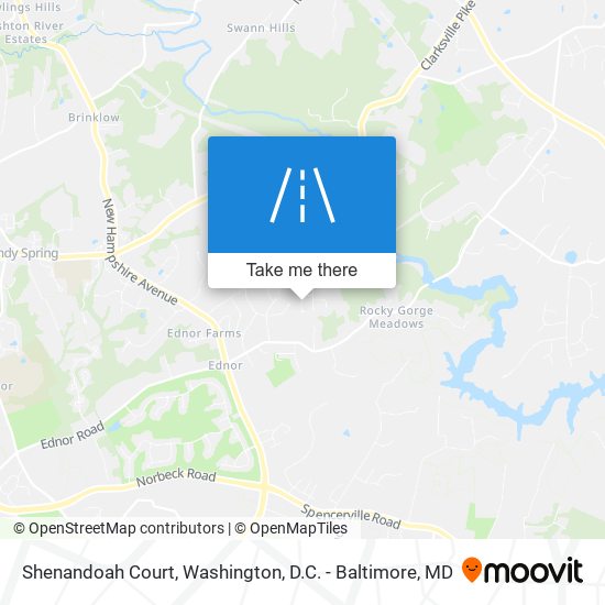 Shenandoah Court map