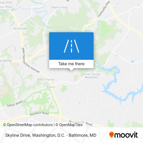 Mapa de Skyline Drive
