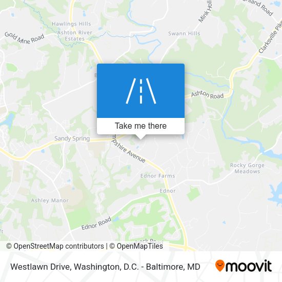 Westlawn Drive map