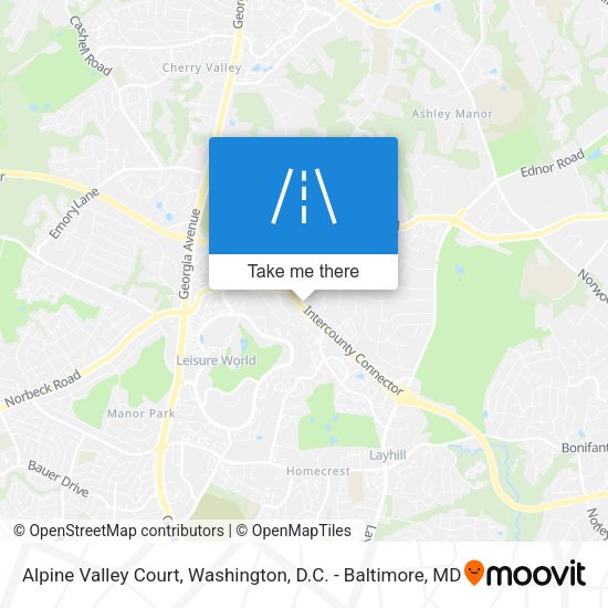 Mapa de Alpine Valley Court