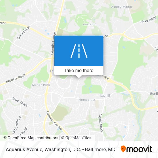 Aquarius Avenue map