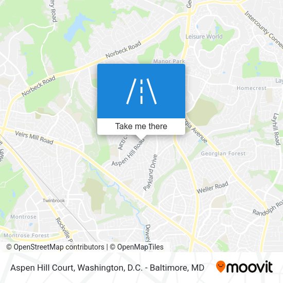 Mapa de Aspen Hill Court
