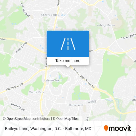 Baileys Lane map
