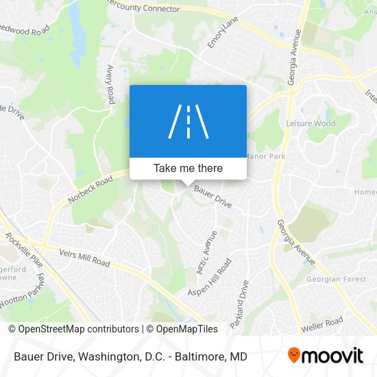 Bauer Drive map