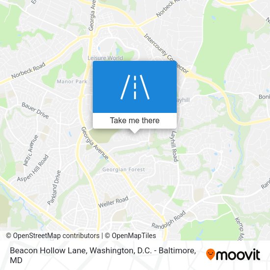 Mapa de Beacon Hollow Lane