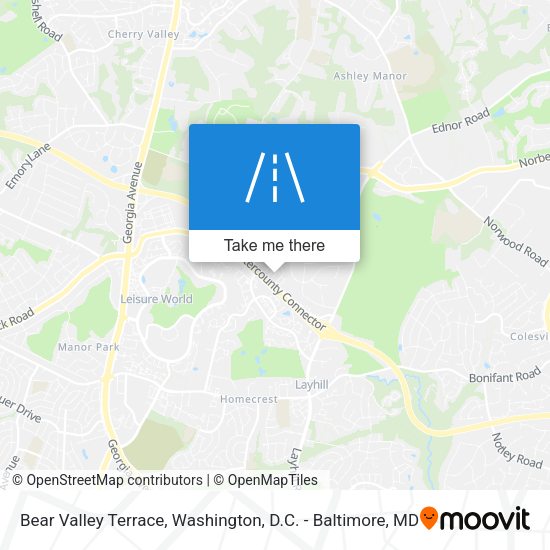 Bear Valley Terrace map