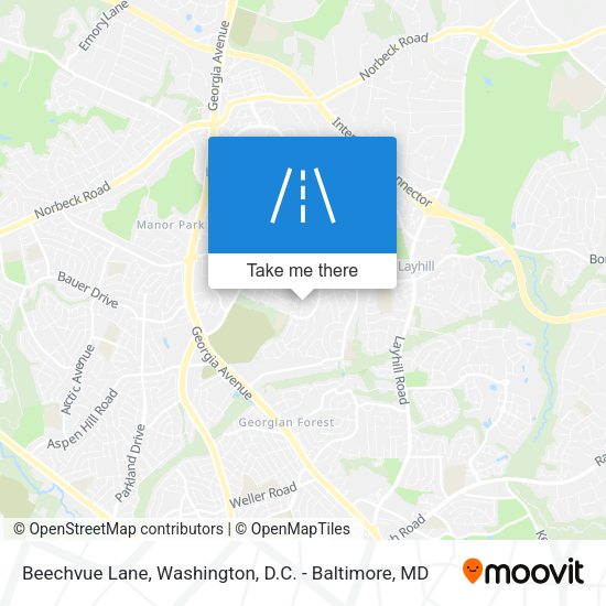 Beechvue Lane map