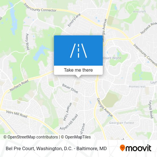 Bel Pre Court map