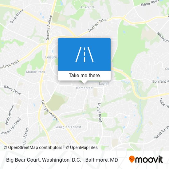 Big Bear Court map