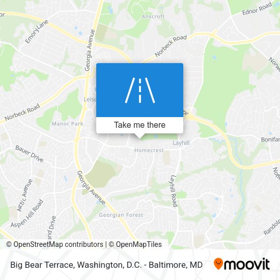 Big Bear Terrace map