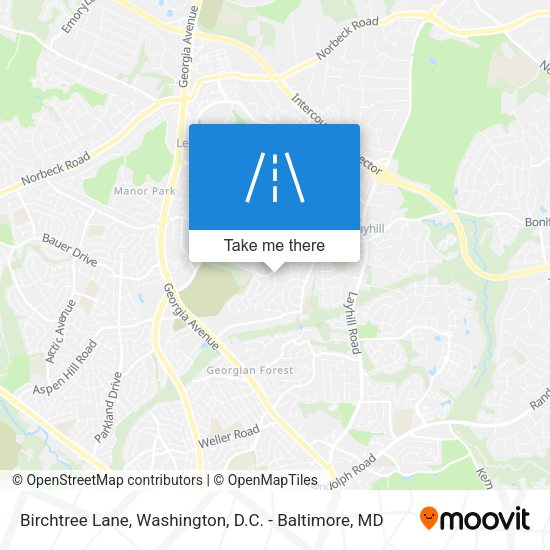 Birchtree Lane map