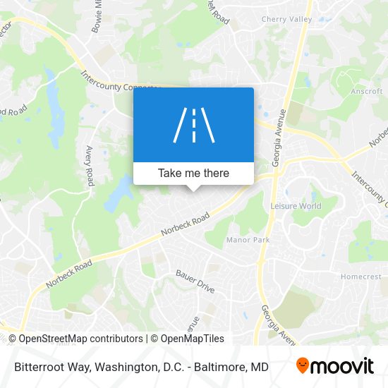 Bitterroot Way map