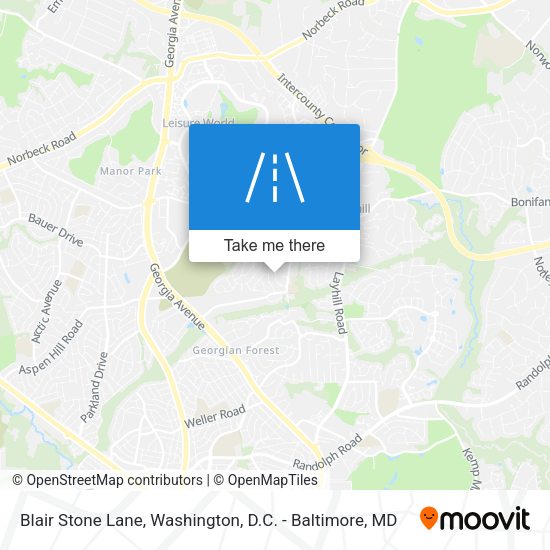 Blair Stone Lane map
