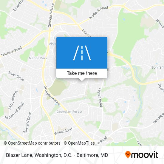 Blazer Lane map