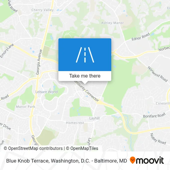 Blue Knob Terrace map