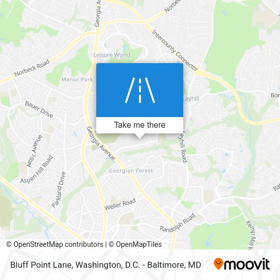 Bluff Point Lane map