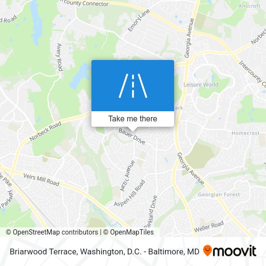 Mapa de Briarwood Terrace