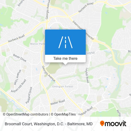 Mapa de Broomall Court