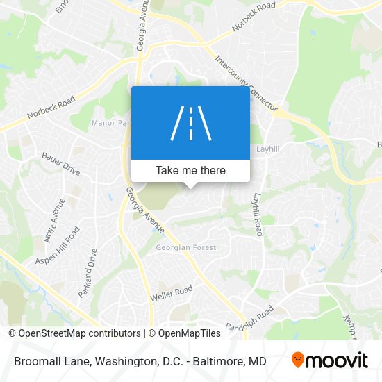 Broomall Lane map
