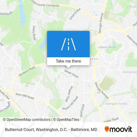 Butternut Court map