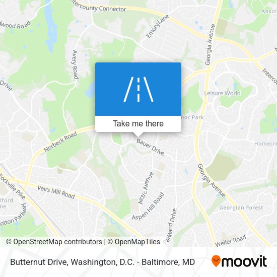Butternut Drive map
