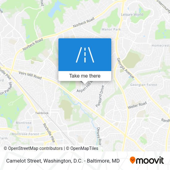 Camelot Street map