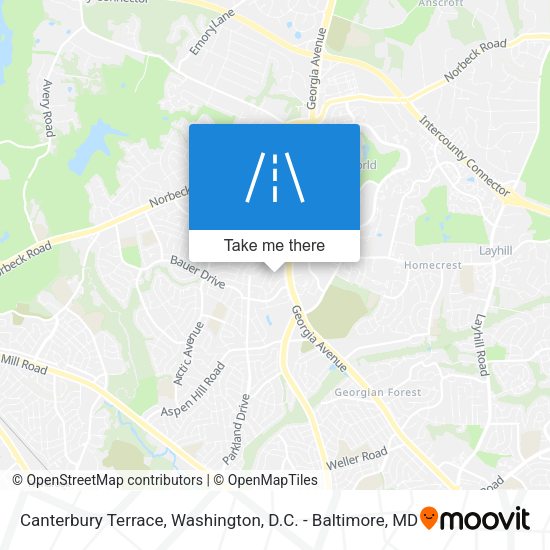 Canterbury Terrace map