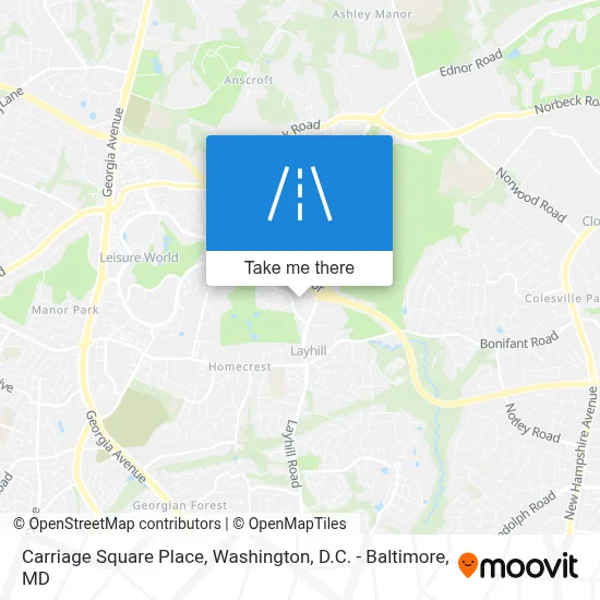 Carriage Square Place map
