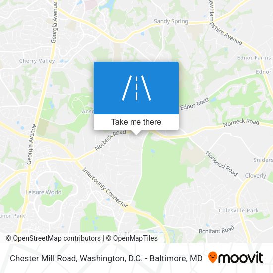 Mapa de Chester Mill Road