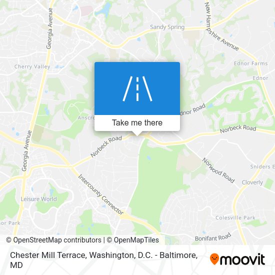 Chester Mill Terrace map