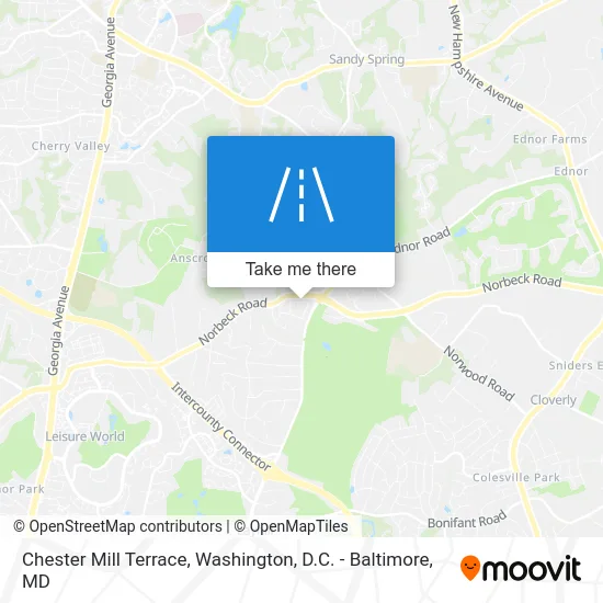 Chester Mill Terrace map