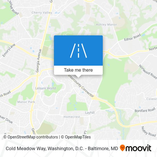 Mapa de Cold Meadow Way
