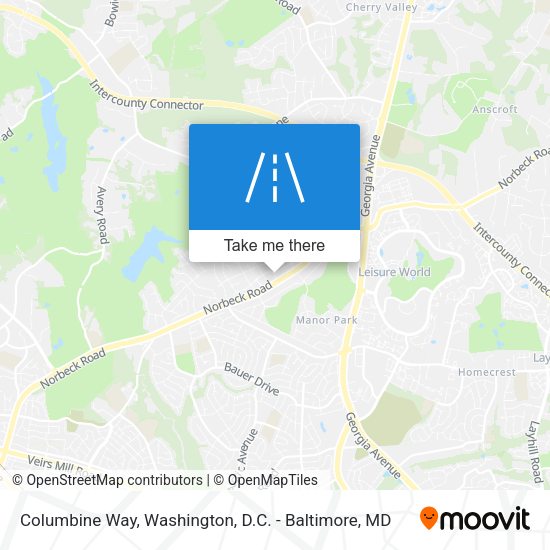 Columbine Way map