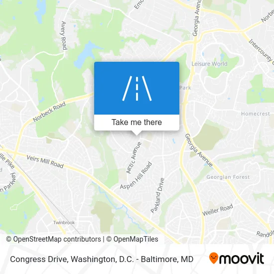 Congress Drive map