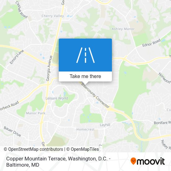 Copper Mountain Terrace map