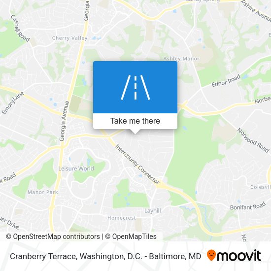 Cranberry Terrace map