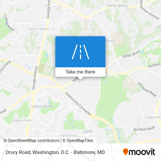 Mapa de Drury Road