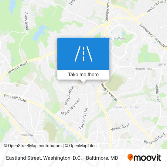 Mapa de Eastland Street