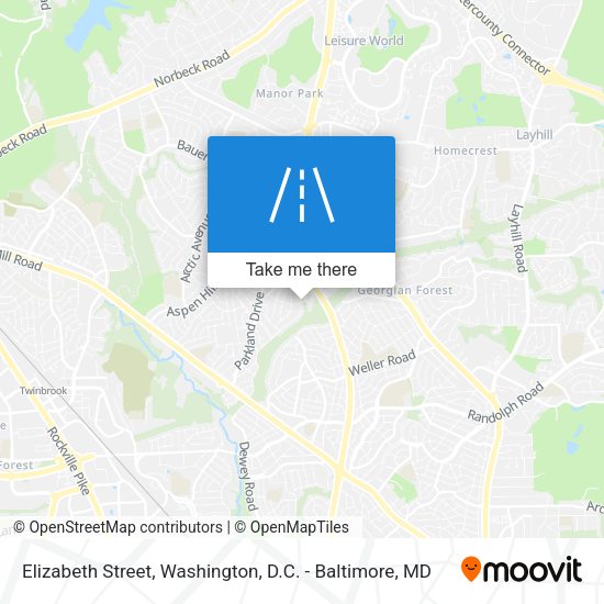 Mapa de Elizabeth Street