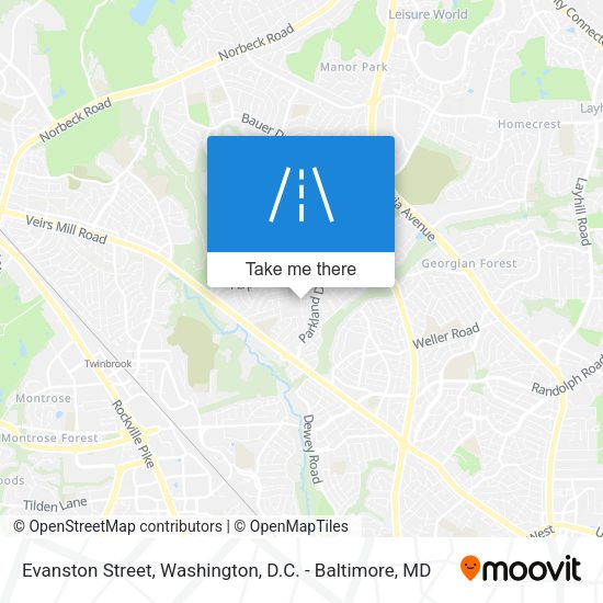 Mapa de Evanston Street